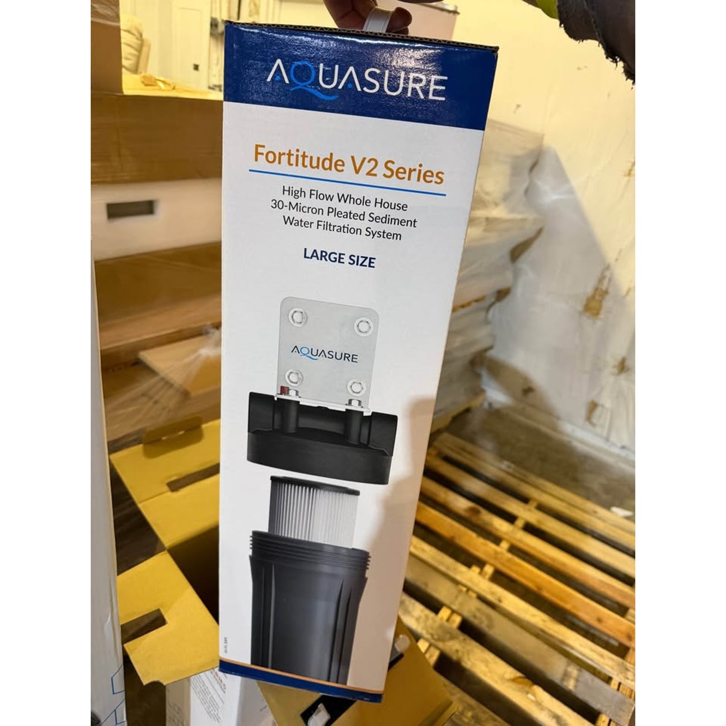 AQUASURE Fortitude Pro Whole House Filter 1.5M Gal KDF/GAC + Sediment Pre-Filters NEW