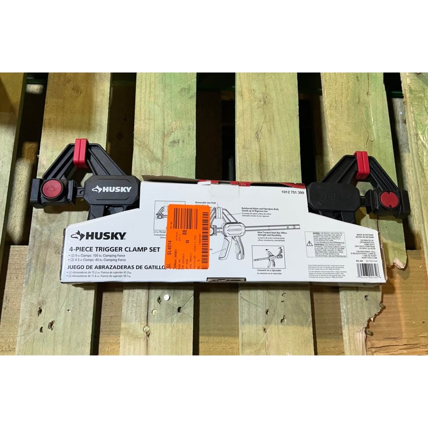 HUSKY 4-Piece Trigger Clamp Set