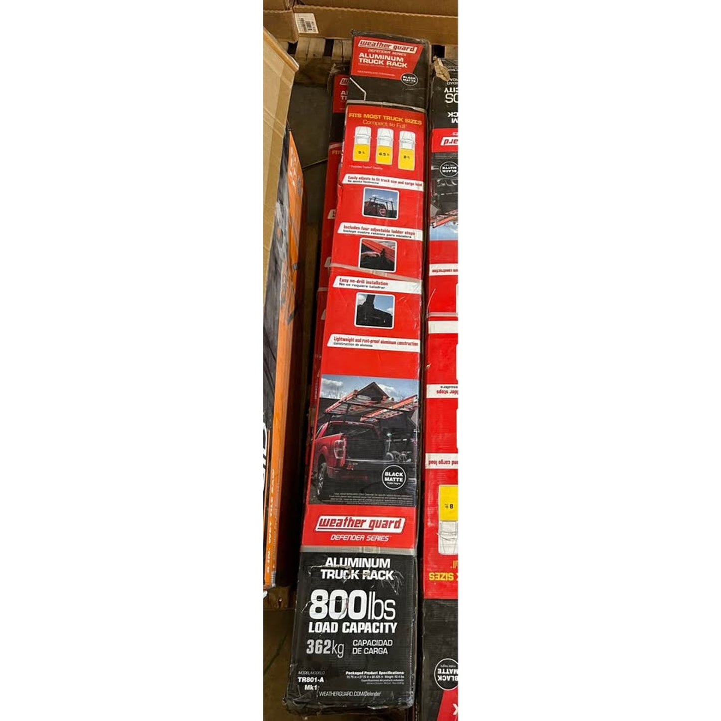 Weather Guard 800 lbs. Load Capacity Black Universal Truck Ladder Rack