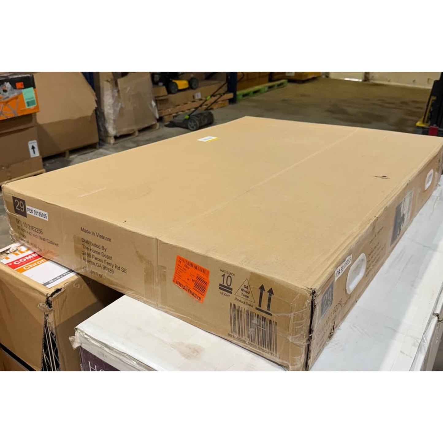 Hampton Bay Leyton 30” x 42” Wall Cabinet – White Oak – RTA Plywood Slim Shaker (SLO-W3042)