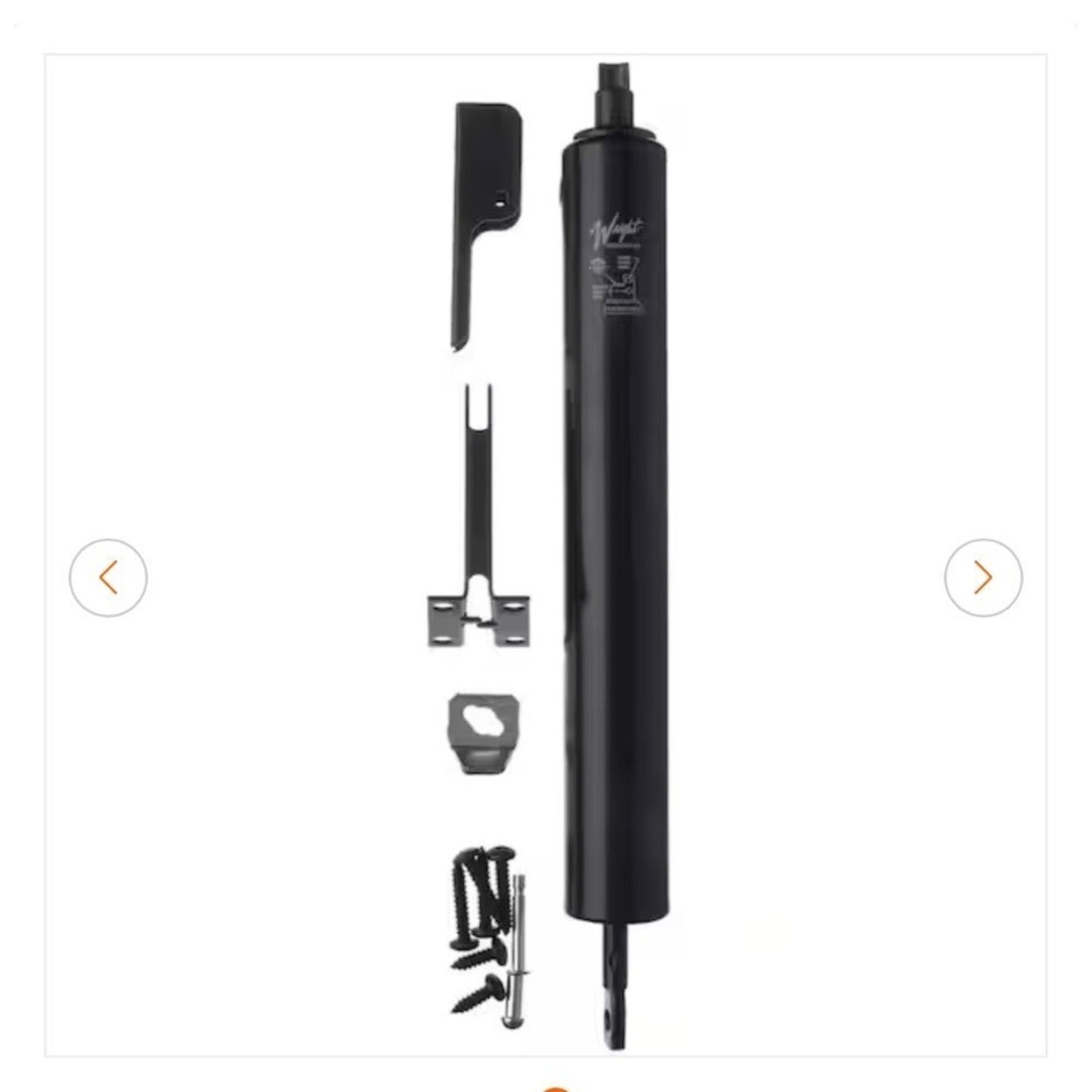 Wright Products Black Pneumatic Door Closer Medium Duty Adjustable