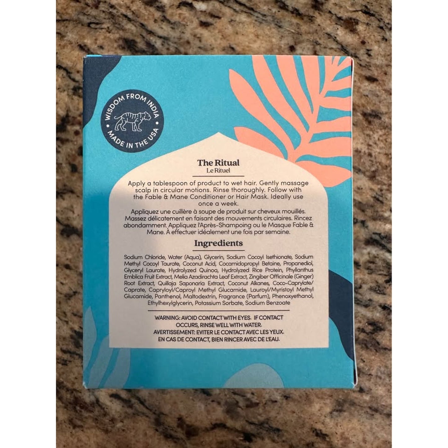 Fable & Mane wild ginger purifying scrub