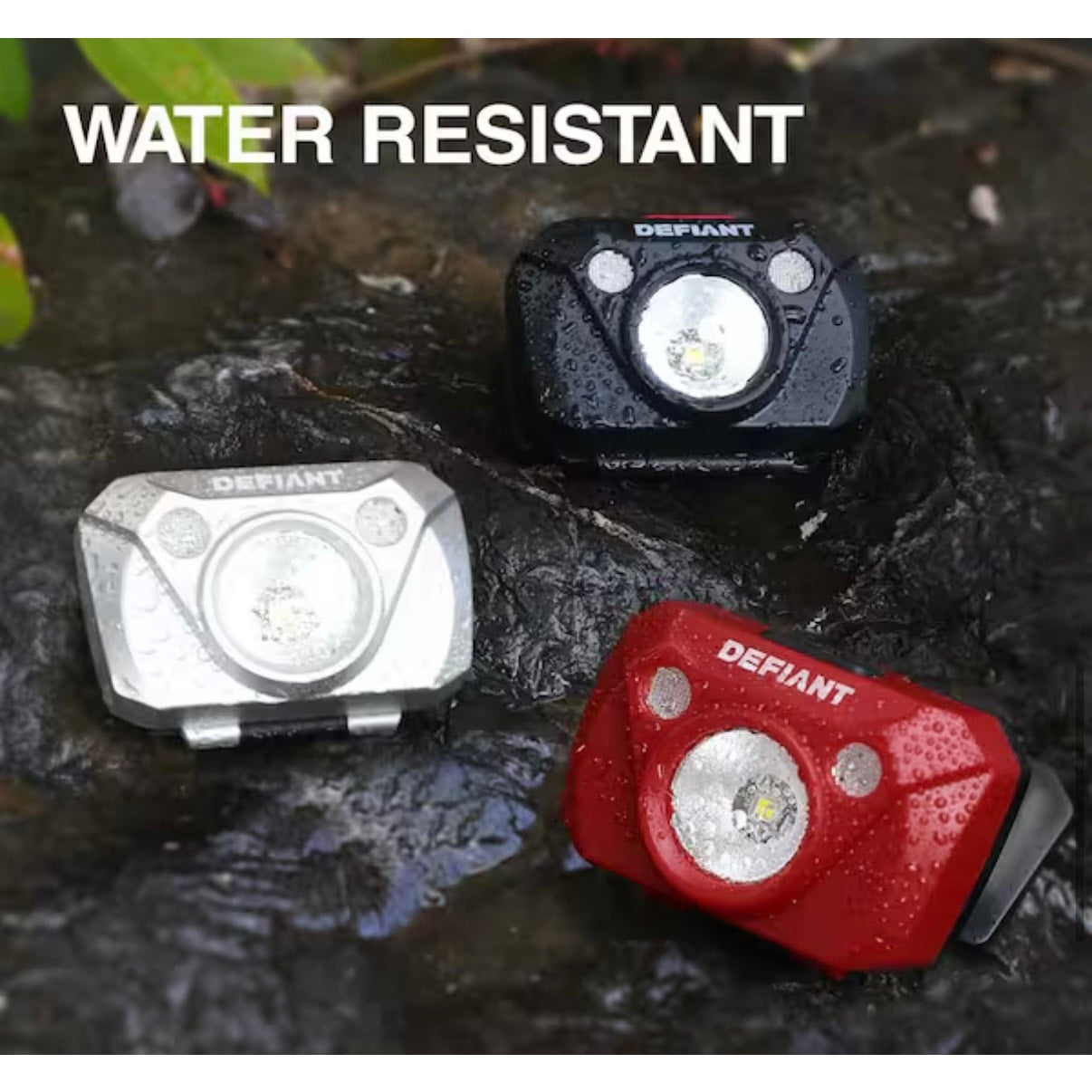 Defiant 250 Lumen Headlamp 3 Pack New 91670