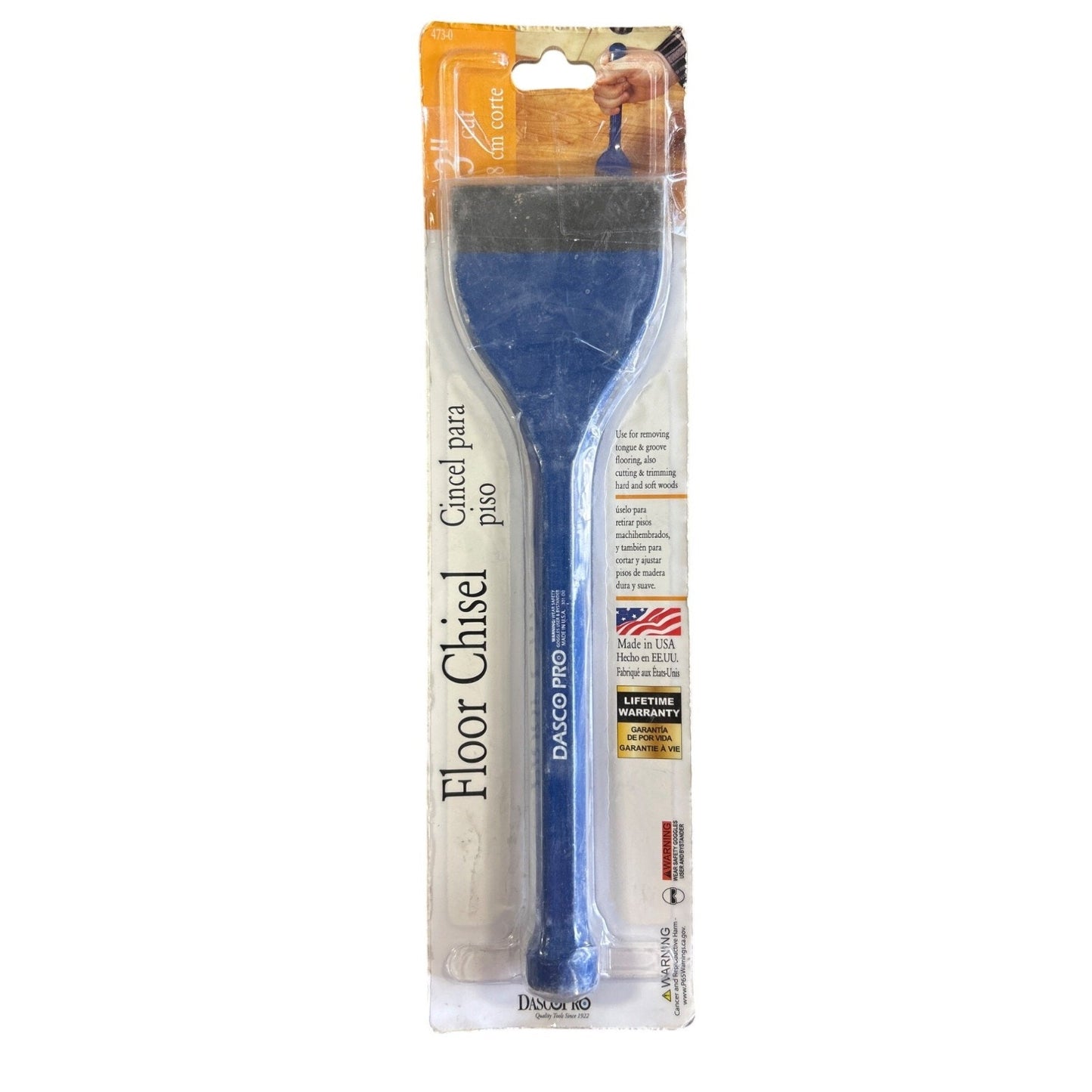 Dasco Pro Floor Chisel 3 In Cut 11 In Length Steel Tool Durable