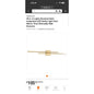 40 in. 2-Lights Brushed Gold Integrated LED Vanity Light Over Mirror, Triac Dimmable Wall Sconces