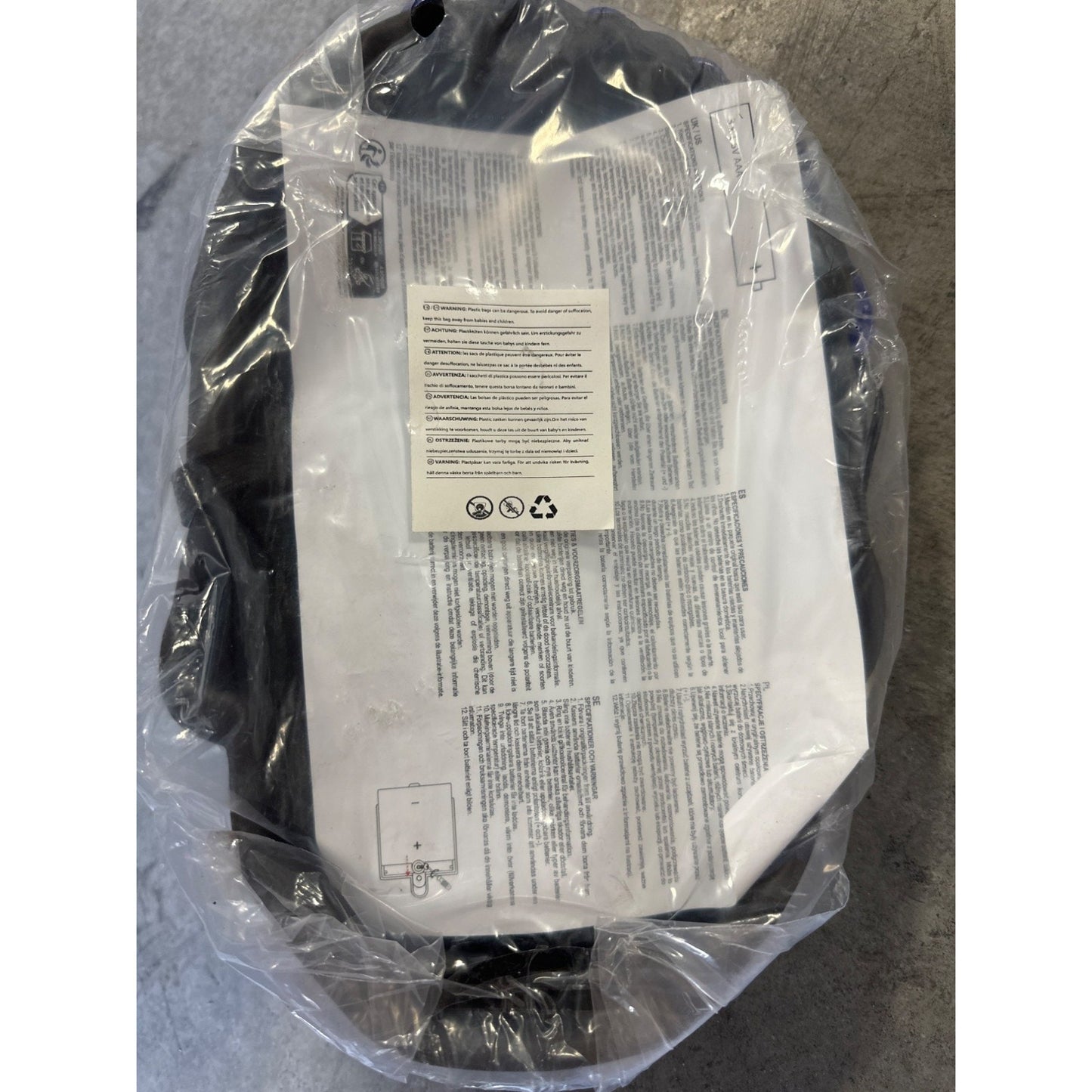 Spooktacular Creations Light-Up Blue Inferno Skull Mask New Sealed