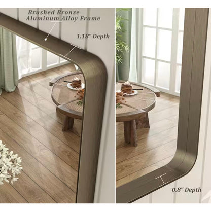 Apmir 40 x 30 Brushed Bronze Bathroom Vanity Mirror Wall Mirror New