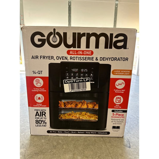 Gourmia 14-Qt Air Fryer Oven Rotisserie & Dehydrator With 12 Cooking Functions