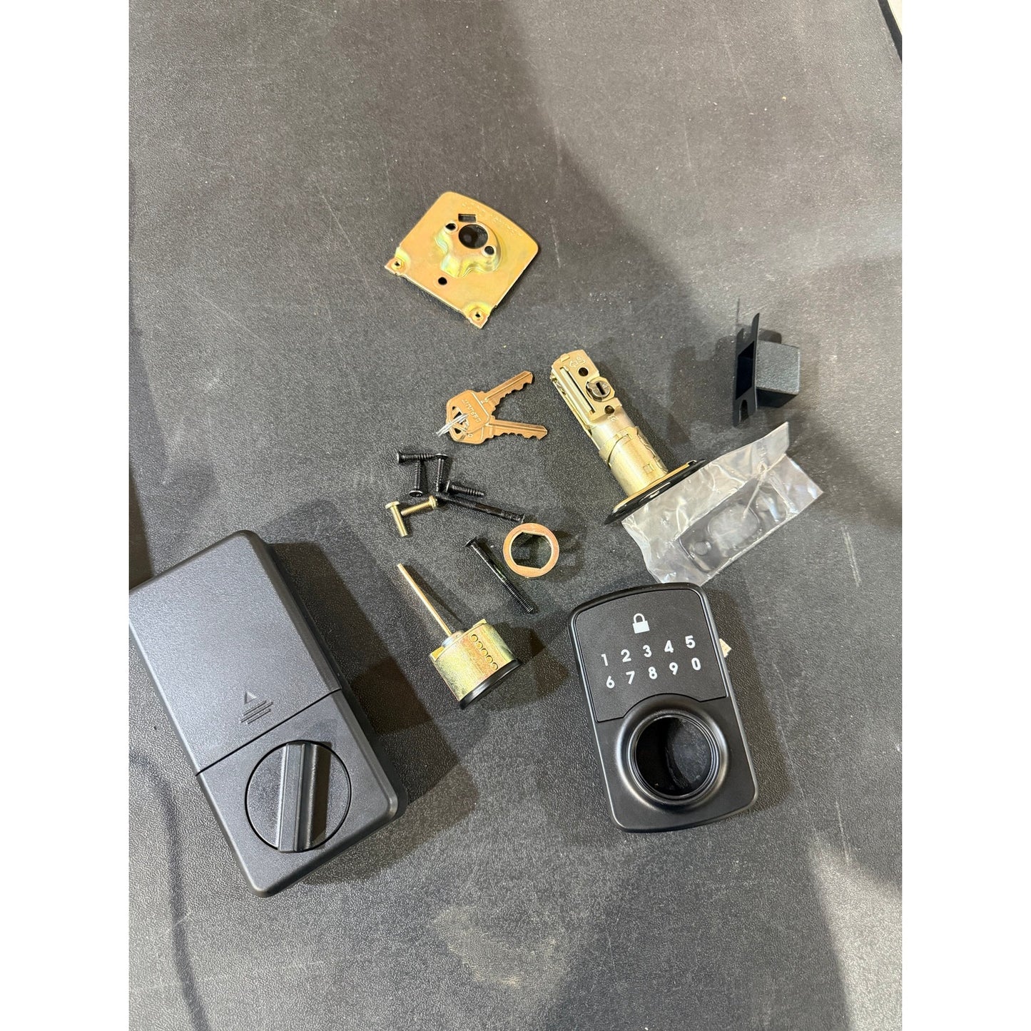 Defiant Hubspace WiFi Keypad Deadbolt Matte Black As Is