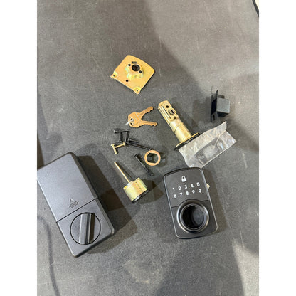 Defiant Hubspace WiFi Keypad Deadbolt Matte Black As Is
