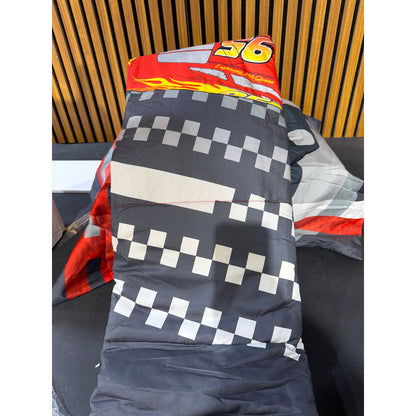 Pixar Cars Race Ready Full Bed Set - Includes Comforter & 2 pillow cases Features Lightning McQueen - Super Soft Fade Resistant Microfiber