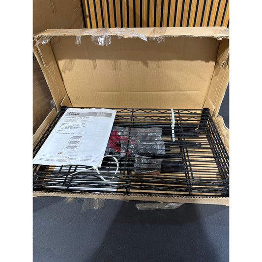 HDX 3-Tier Steel Wire Shelving Unit Black 24” x 30” Storage Shelf Rack