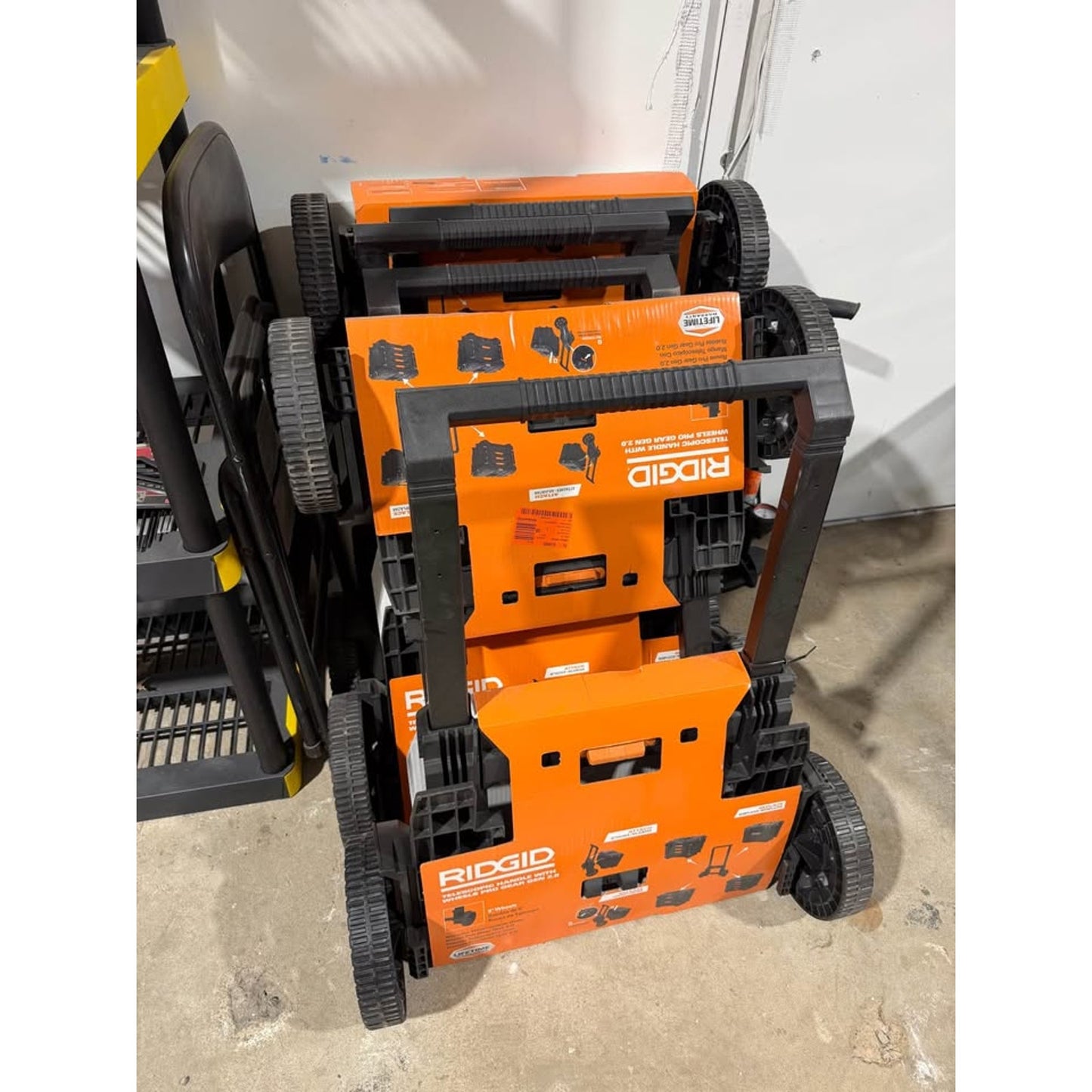 RIDGID Pro Gear System Gen 2.0 All-Terrain Rolling Tool Box Attachment w/ 9” Wheels – BRAND NEW
