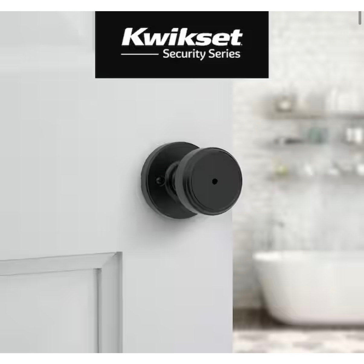 Kwikset Maven Privacy Door Knob Matte Black New