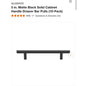 GlideRite Matte Black 5-Inch Solid Cabinet Handle Drawer Pulls 10-Pack