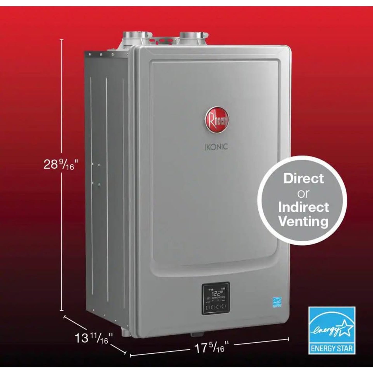 Rheem IKONIC 11.2 GPM Smart Tankless Water Heater w Recirc (Natural Gas) NEW/OPEN BOX