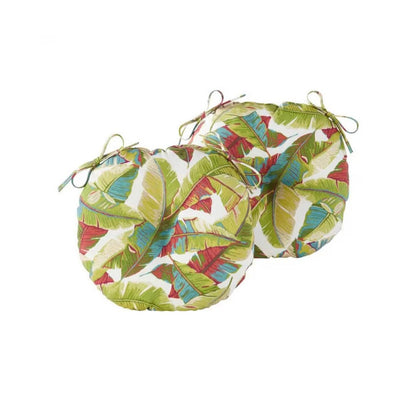 Greendale Home Fashions
Palm Leaves Multicolored 15 in. Round Outdoor Seat Cushion set of 4