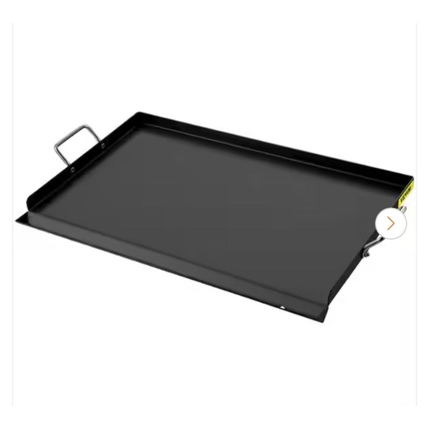 Carbon Steel Griddle 16" X 24" Grill Plate Flat Top With Handles