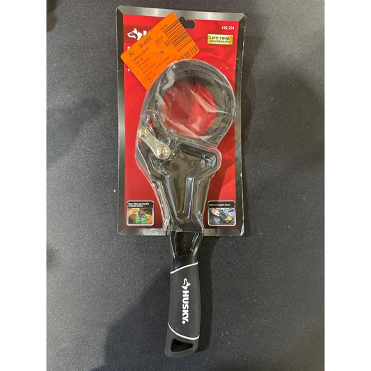 Husky 8 In Strap Wrench With 28 In Rubber Strap Heavy-Duty Adjustable Grip