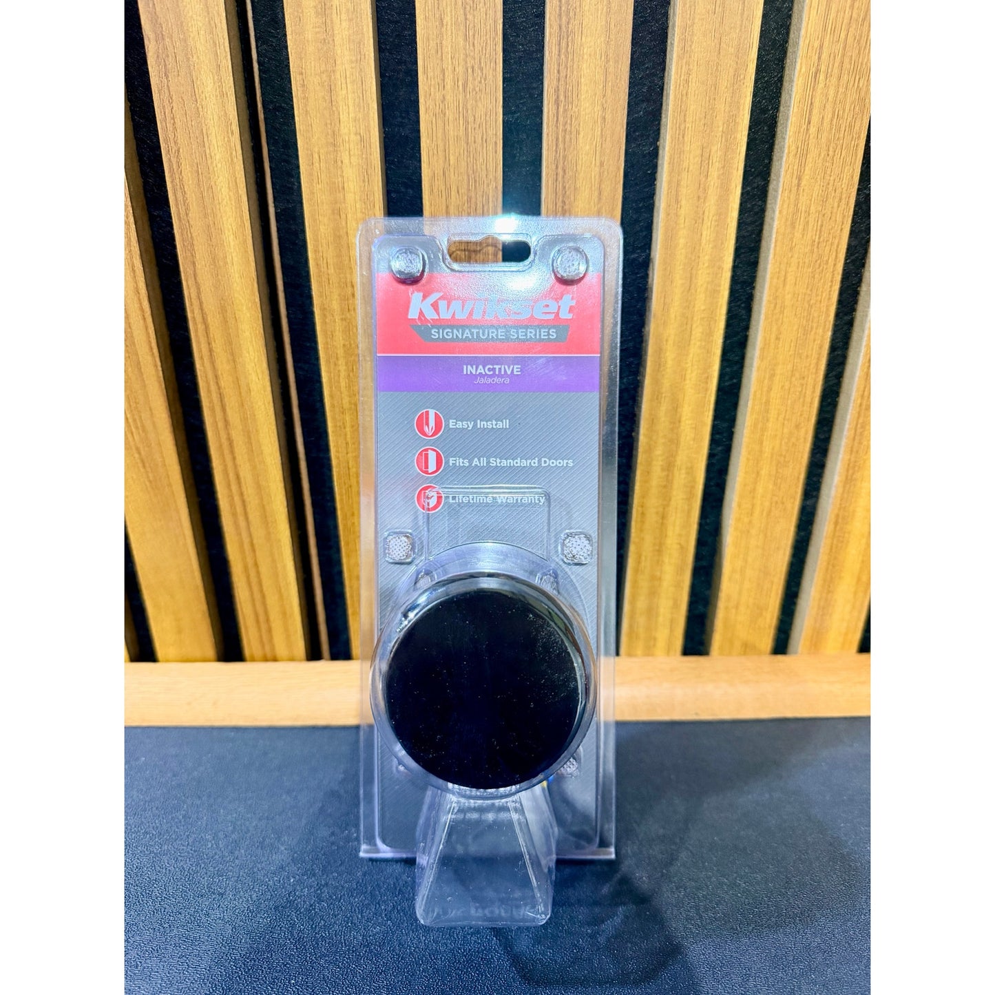 Kwikset Pismo Dummy Door Knob Matte Black New