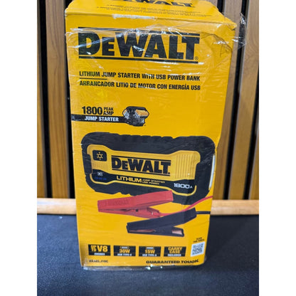 DEWALT 1800 Peak Amp Lithium Jump Starter w/ USB Power Bank & Case New