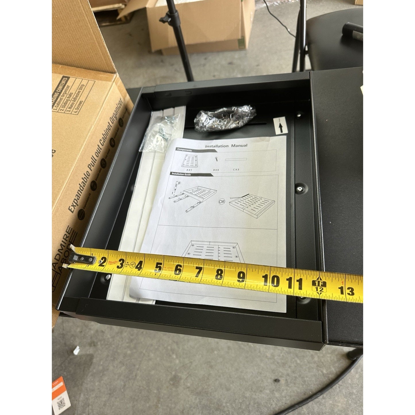 1 Pull out expandable cabinet organizer