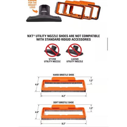RIDGID NXT Utility Nozzle Shoe Kit Missing Soft Rubber Shoe