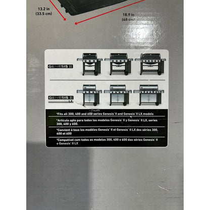Weber Cast-Iron Griddle for Genesis II and II LX 300/400/600 Gas Grill
