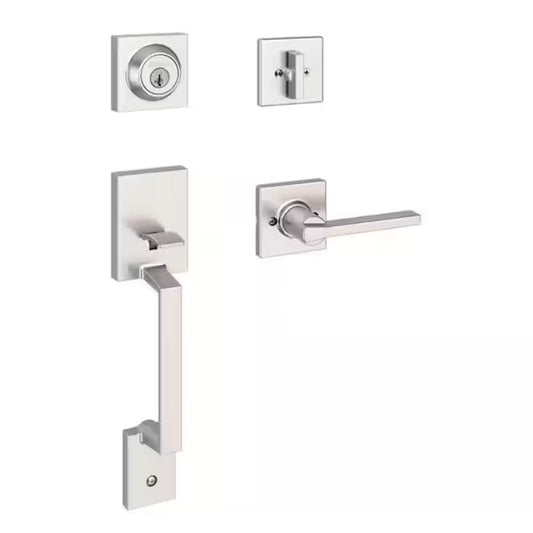 Kwikset Amador Handleset Satin Nickel Hollis Lever As Is