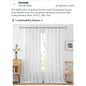 RYB HOME Sheer White Curtains 70x108 1 Pair