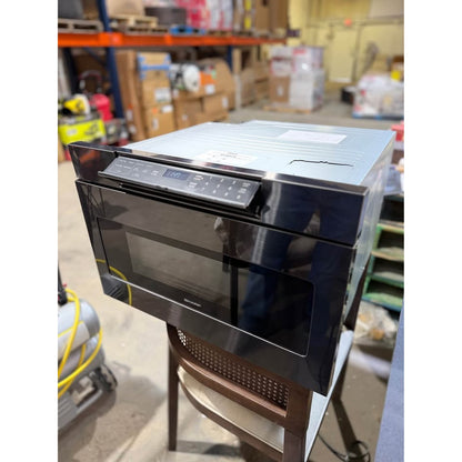 Sharp 24” Black Stainless Microwave Drawer 1.2 cu ft (SMD2470AH) NEW – Small Dent
