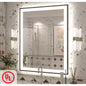 Apmir 28 x 36 LED Bathroom Vanity Mirror Anti Fog Framed Front and Backlit New