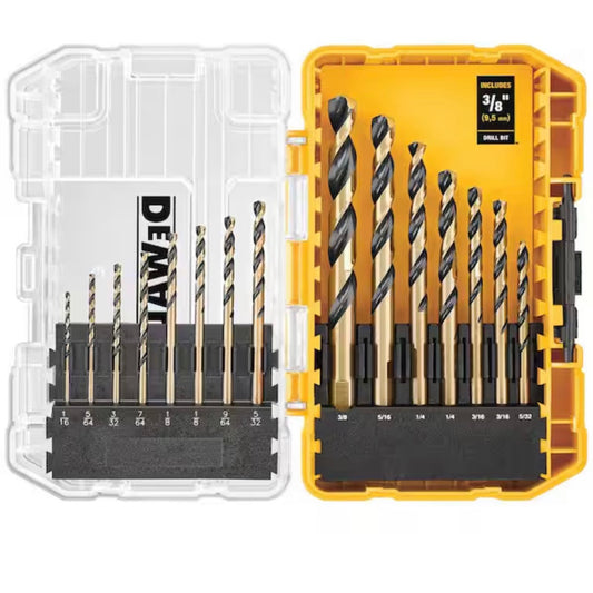 DEWALT Black Gold Drill Bit Set 15 Piece Open Box New