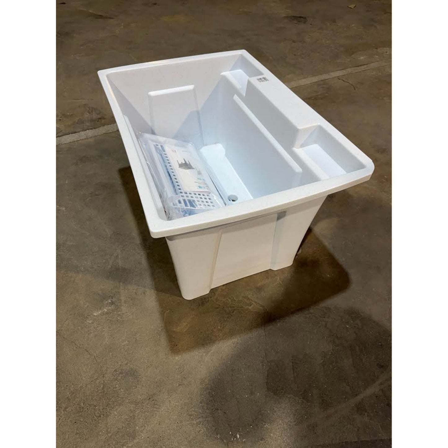 RUGGED TUB 32x22 Granite Utility/Laundry Sink Tub (G32G-1) – NEW – Minor Corner Damage