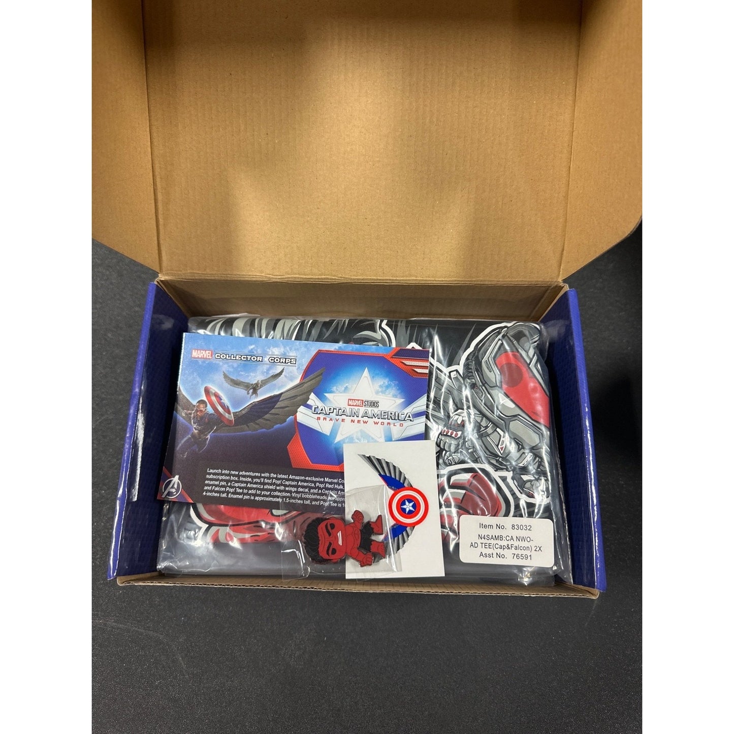 Marvel Collector Corps Captain America Brave New World Mystery Box By Funko