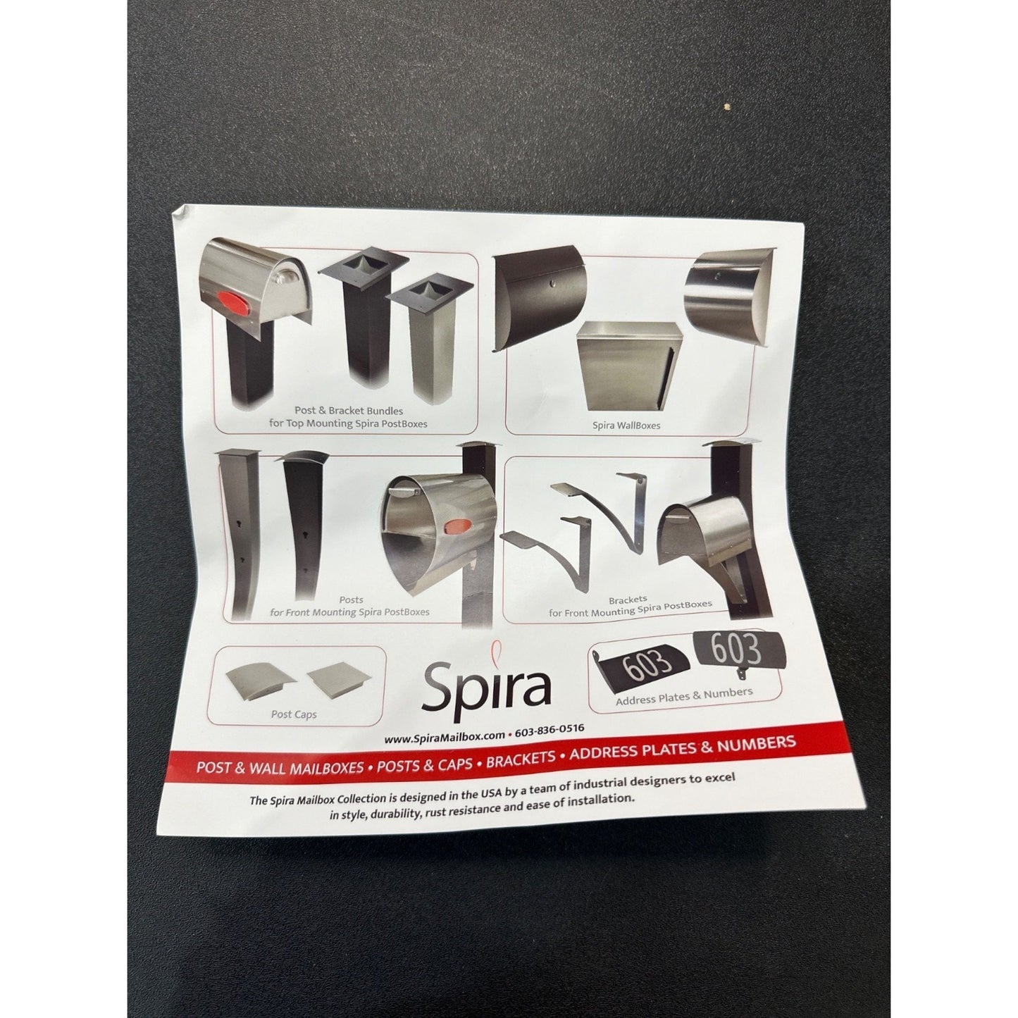 Spira Post Adapter Bracket Black Powder-Coated Stainless Steel Durable Mount
