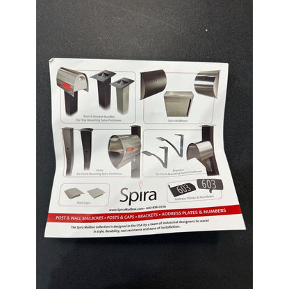 Spira Post Adapter Bracket Black Powder-Coated Stainless Steel Durable Mount