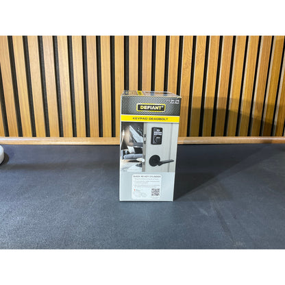 Defiant Radius Electronic Keypad Deadbolt Matte Black