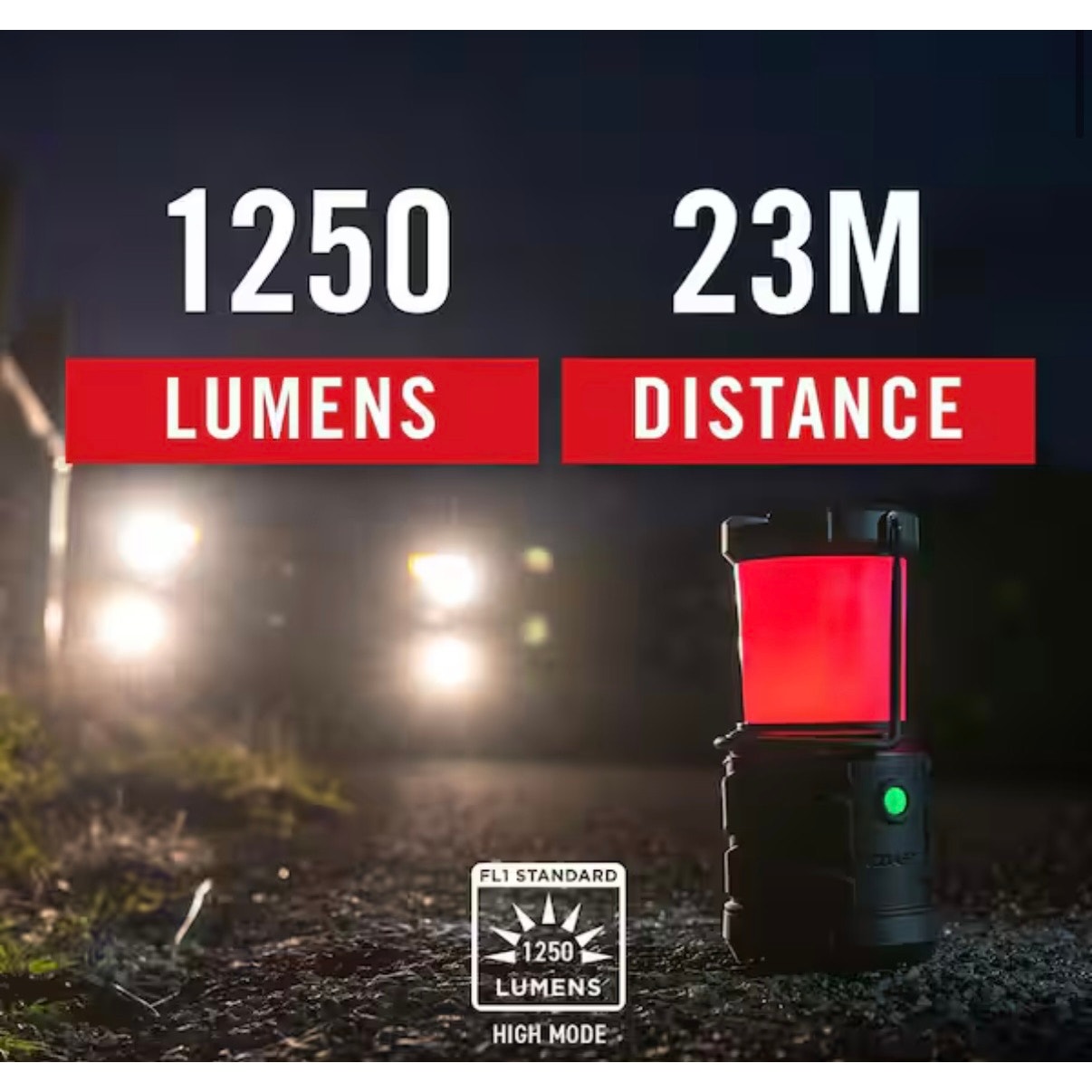 Coast EAL26 1250 Lumen Dual Power Camping Lantern Flashlight 30830 New Emergency Light