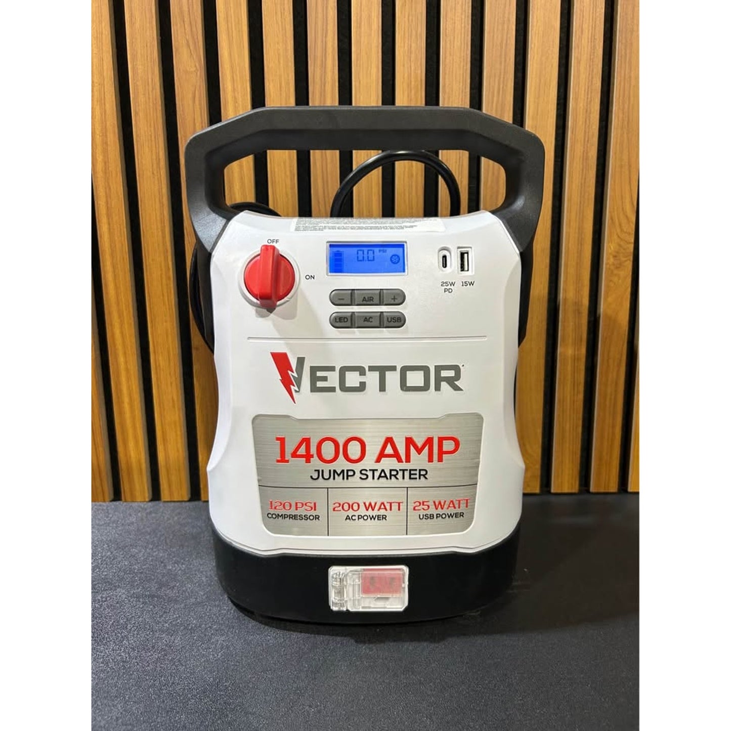VECTOR 1400 Amp Jump Starter, Compressor, USB and AC Power