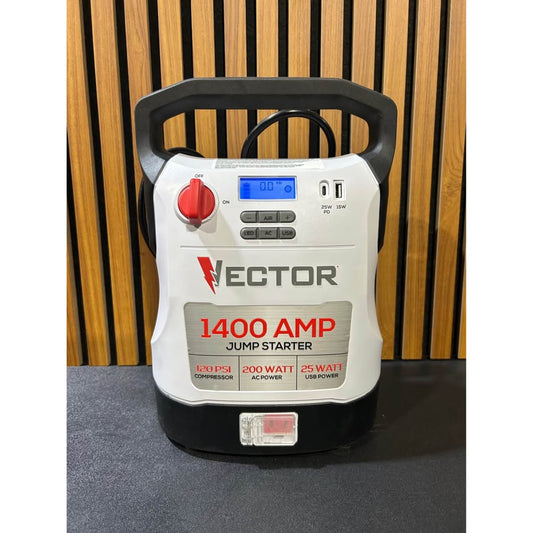 VECTOR 1400 Amp Jump Starter, Compressor, USB and AC Power