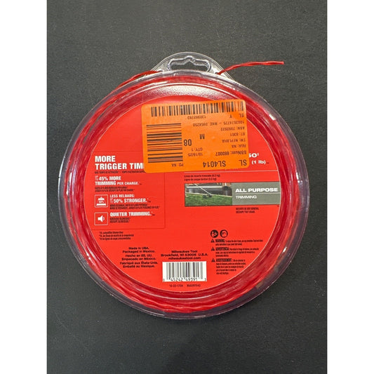 Milwaukee 0.095 In. x 250 Ft. Twisted Trimmer Line 1 Lb
