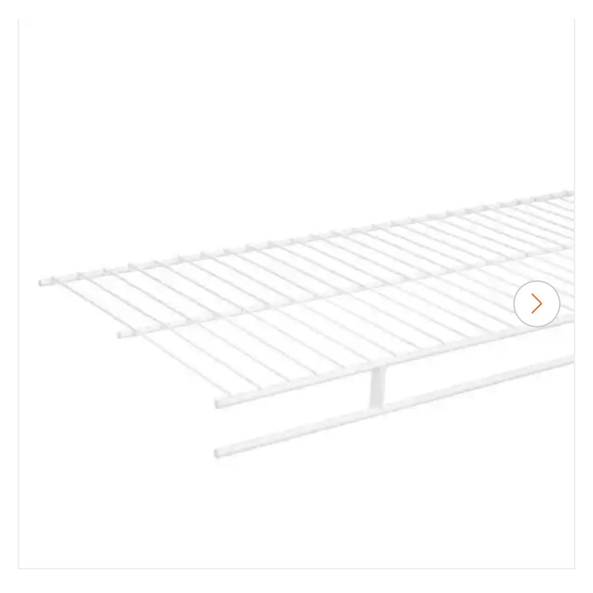 Everbilt 6 ft x 12 in Fixed Rod Wire Shelf New Closet Shelf