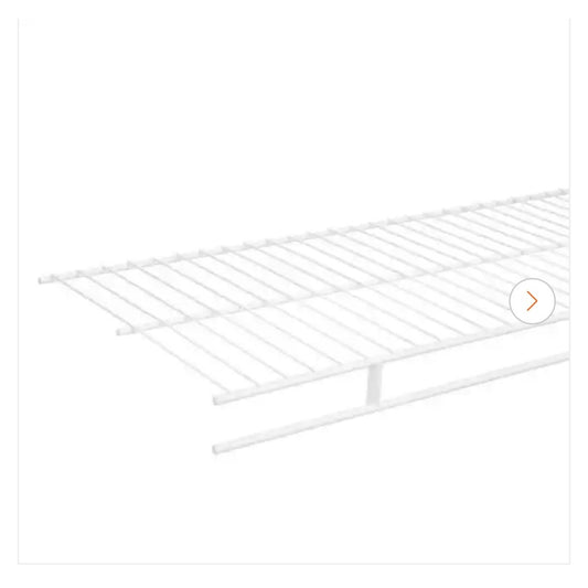 Everbilt 6 ft x 12 in Fixed Rod Wire Shelf New Closet Shelf