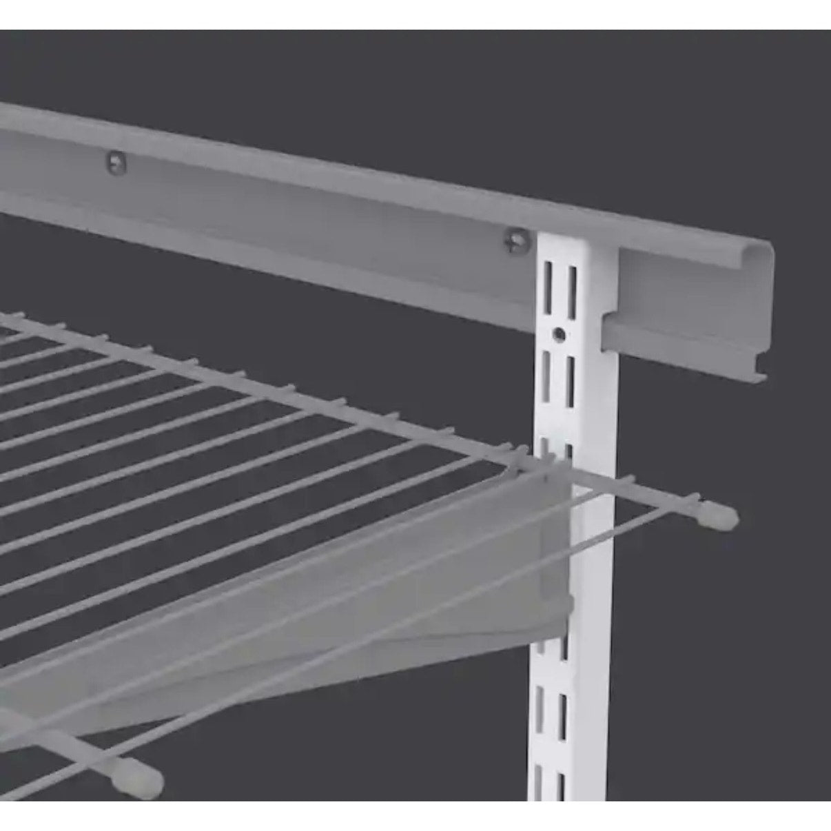 ClosetMaid ShelfTrack 60 in White Standard Support Bracket Closet Shelf Track New