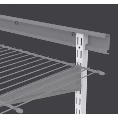 ClosetMaid ShelfTrack 60 in White Standard Support Bracket Closet Shelf Track New