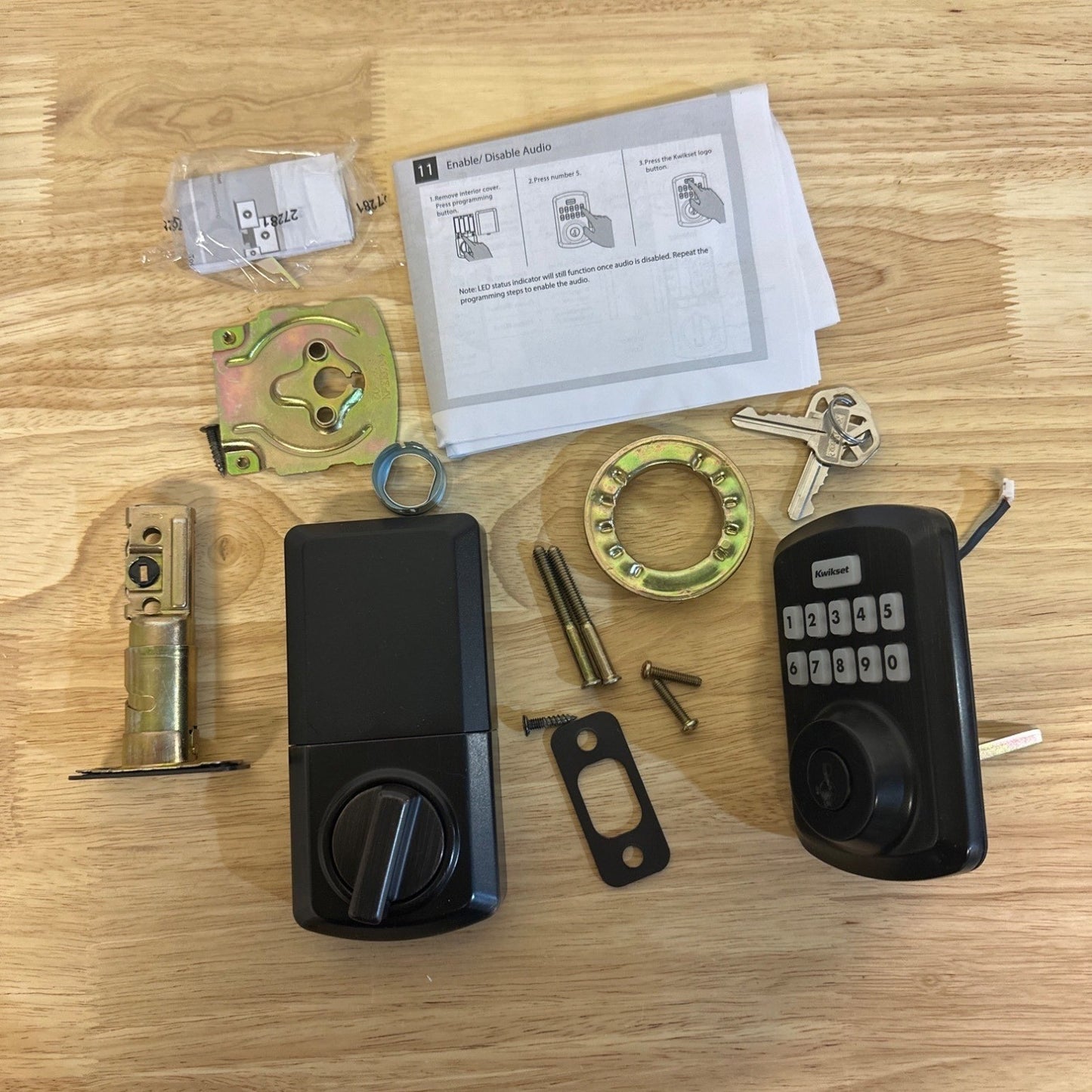 Kwikset Powerbolt 250 Keypad Electronic Lock Venetian Bronze