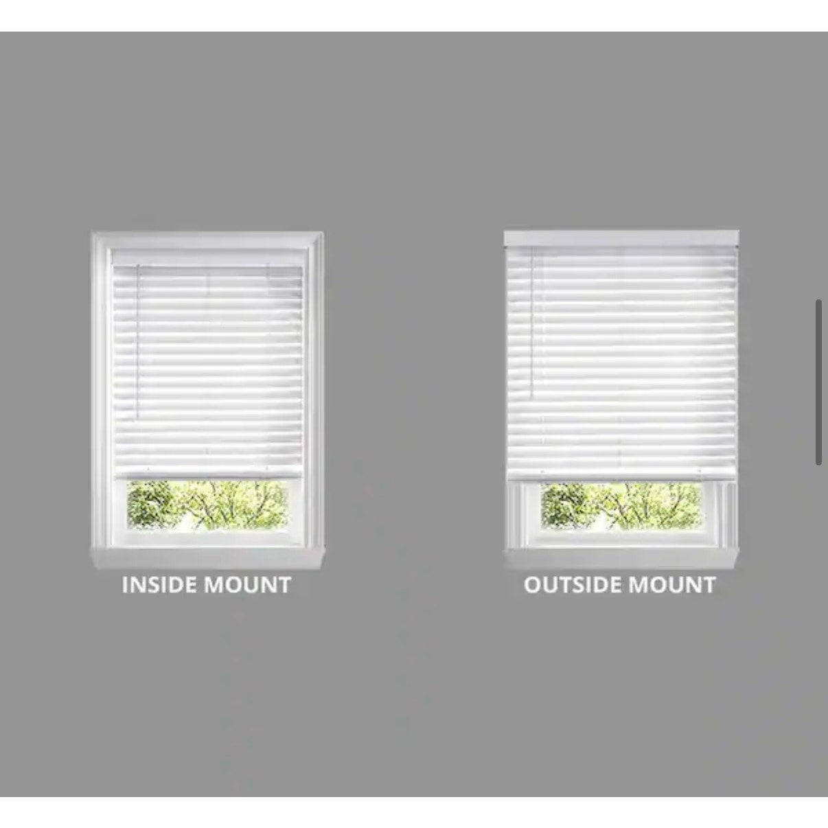 Home Decorators 72 x 64 White Cordless Faux Wood Blinds New 2 in Slats