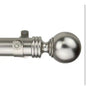 Rod Desyne Sphere Single Curtain Rod Satin Nickel 66 in to 115 in Adjustable Window Rod New