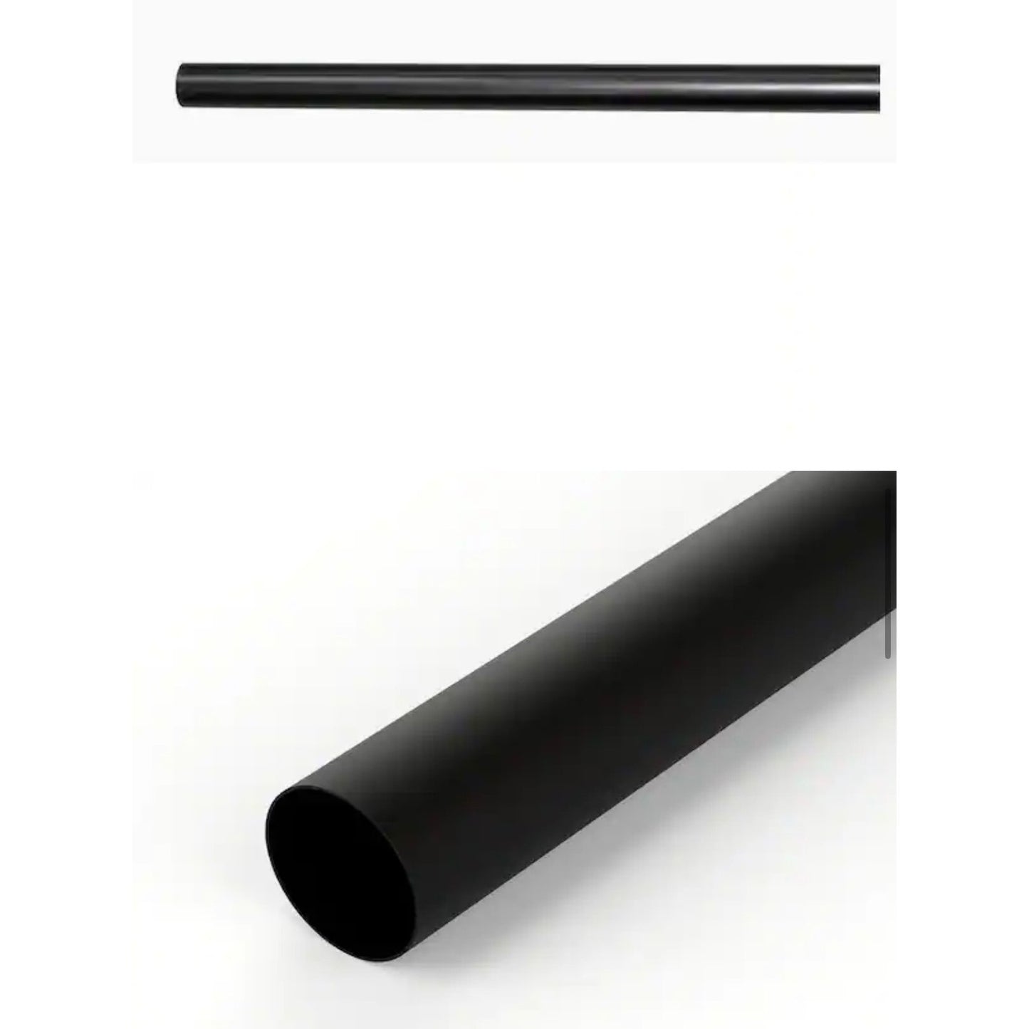 Everbilt 6 ft Matte Black Steel Hanging Closet Rod New Closet Pole
